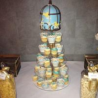 Birds Cage Cupcake tower