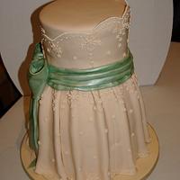 1950's tea dress inspired cake (cake and bake show entry...runner up! )