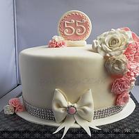 55 Anniversary Cake
