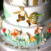 Whimsical Hot Air Balloon Wedding Cake