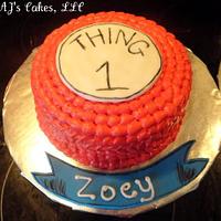 Thing 1 and Thing 2 Cakes