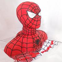 Spiderman Bust cake
