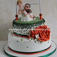 Rugby wedding cake Hunslet Hawks