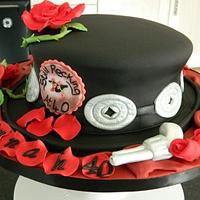 Guns & Roses cake