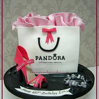 Pandora Gift Bag Cake