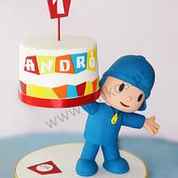 Pocoyo delivers a cake, cupcakes, push-up cakes and cookies !!