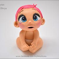 Baby from 'storks' movie made in fondant