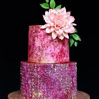 Cake with sugar Dahlia Cake with sugar Dahlia