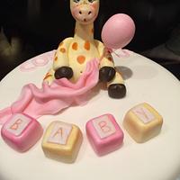 Baby giraffe cake 