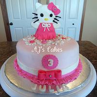 Pink and White Hello Kitty