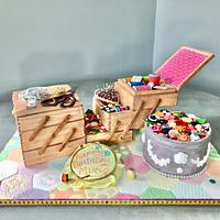 Sewing Box Cake Sewing Box Cake