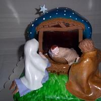 The Birth Of Baby Jesus Cake