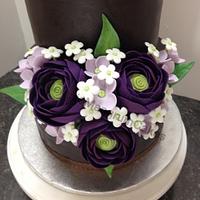 Small Chocolate wedding cake