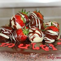 Chocolate & Strawberry cake