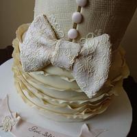Lace and bows christening 