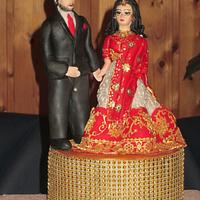 Indian Style Wedding Cake topper