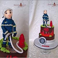 40th birthday for fireman