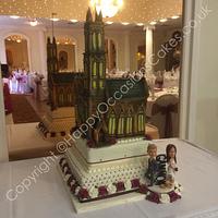 Church wedding cake
