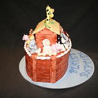 Noah's Ark Baptisim Cake.