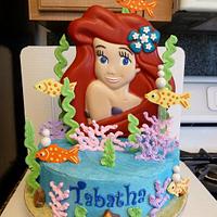 Ariel Birthday Cake