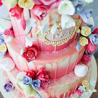 Wedding 'drip' Cake