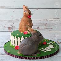 2 Bunnies Cake