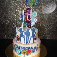 DISCO PARTY Birthday Cake