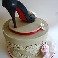 Louboutin shoe cake