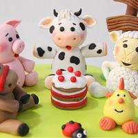 Farm Animals Cake 