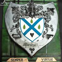 Our Family Crest, Tarten & Latin Motto for my Grandfather's 92nd Birthday
