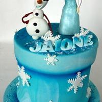 Tarta Comunión Frozen y Olaf Jaione!