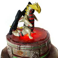 New Generation Pokemon Themed Lit Up Birthday Cake