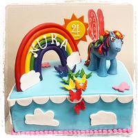 Rainbow Dash Cake... My Little Pony