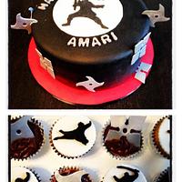 Ninja cake and cupcakes