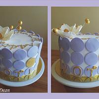 Magnolia birthday cake 