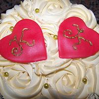 Wedding Anniversary Rose Cake