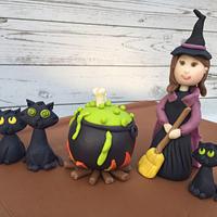 Witch & Black Cats Story Book
