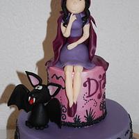 Vampire Girl Birthday Cake