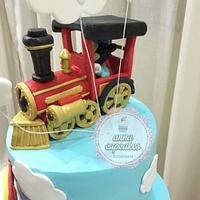 Mickey train cake
