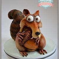 Scrat - Ice age cake Scrat - Ice age cake