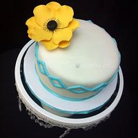 Anemone Birthday Cake