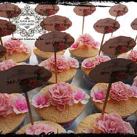 Bear Wedding & Escort Cupcakes