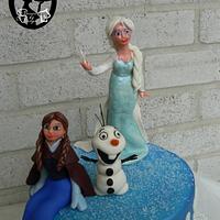 Frozen Themed Character Cake