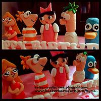 Phineas and Ferb birthday cake 