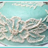Brush Embroidery Birthday Cake