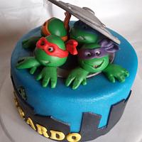 ninja turtles topper cake 😁