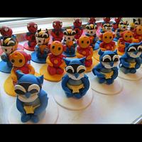 Super Hero 6th Birthday Cupcakes