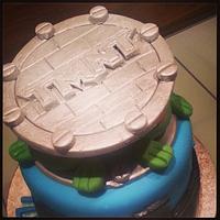 Tmnt birthday cake & cupcakes