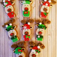 Christmas Rudolf cookies 