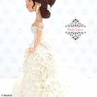 "The Bride" cake topper